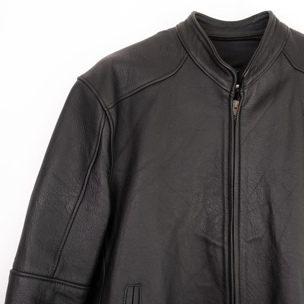 Luxury Pedregal sheepskin jacket photographed in studio setting.