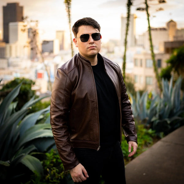 Premium sheepskin Sierra jacket styled for versatile use, from outdoor adventures to city life.