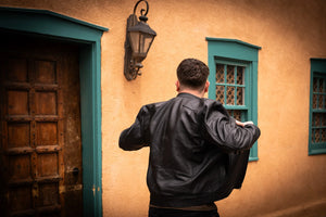 Pedregal sheepskin jacket with modern elegance and cultural heritage.